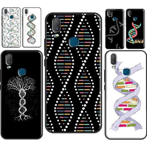 Retro DNA Science Illustration Cover For Vivo V20 SE Y11 2019 Y1S Y12 Y17 Y30 Y50 Y81 Y91C V11 Y20 i V17 Neo Phone Case