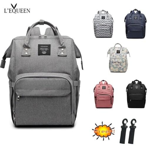LEQUEEN Diaper Bag Mummy Baby Care Nappy Bag Large Capacity Waterproof Business Backpack for Child New bornTravel Bag