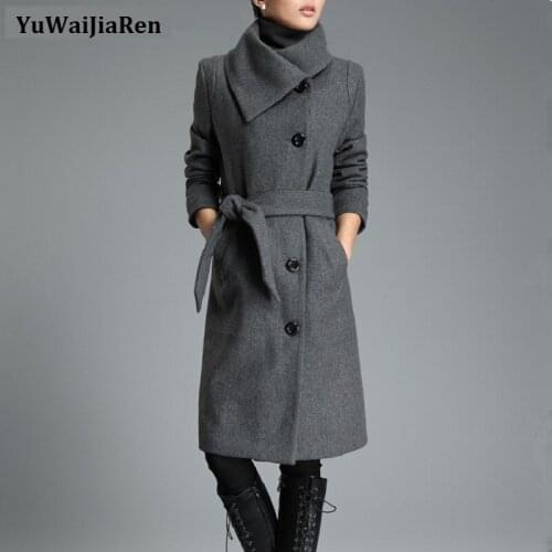 Женские длинные плащи YuWaiJiaRen China At AliExpress