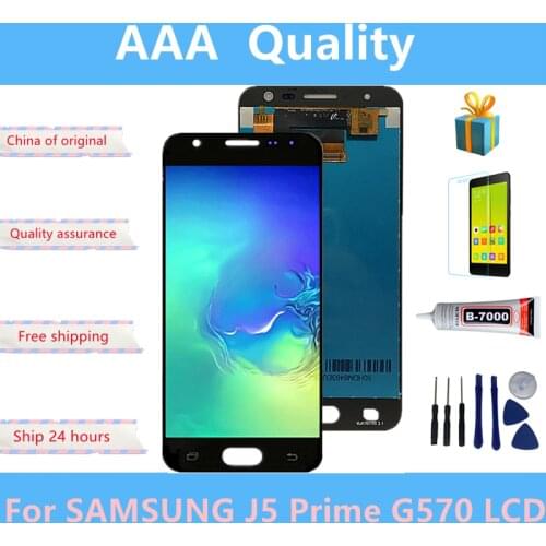 Original for Samsung Galaxy J5 Prime G570 G570F On5 2016 G5700 G571 LCD Display Touch Screen Digitizer Assembly Replacement
