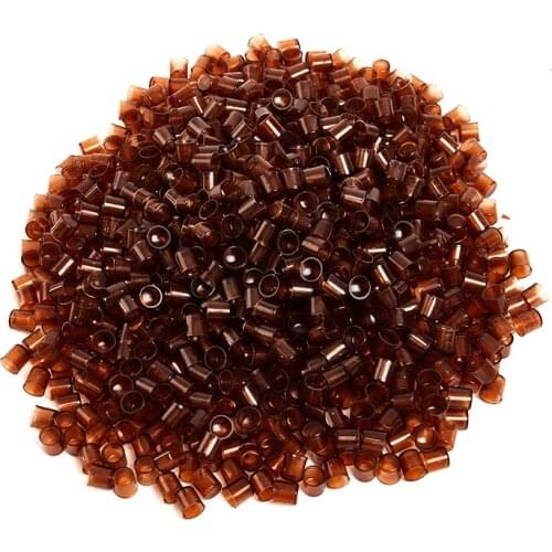 200/500/1000pc Beekeeping Plastic Brown Rearing Queen Bee Tools King Tools Cell Brown Cage Cup