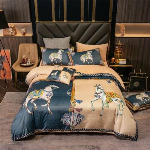 2021 new products Luxury Dove velvet digital printing 200 x 230cm ,230 x 250cm Bedspread Bedsheet Pillowcases 4pcs