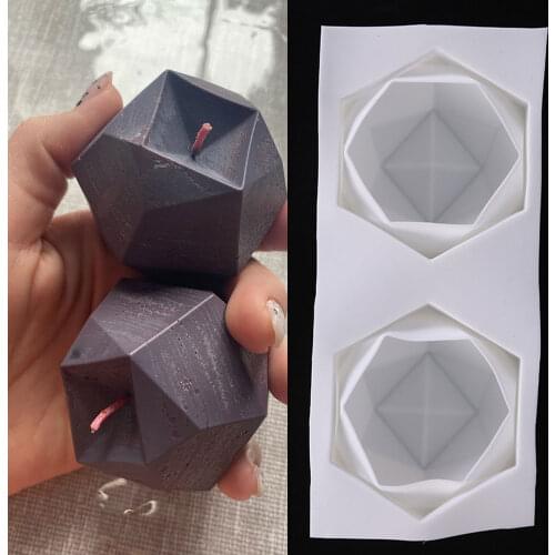 3D Irregular Silicone Candle Mould Aromatherapy Wax Candle Mould DIY Handmade Candle Material Plaster Resin Mold Candle Making