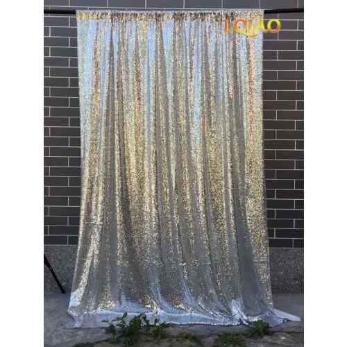4ftx8ft/4ftx10ft Glitter Silver/Gold Sequin Backdrop Wedding Photo Booth Backdrop for Party Decoration Photography Background