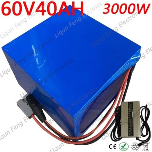 60V E-Bike Battery 60V 40AH Electric Bike Battery 60V 40AH 35AH 30AH Lithium Battery 60V 3000W 2000W Electric Scooter Battery