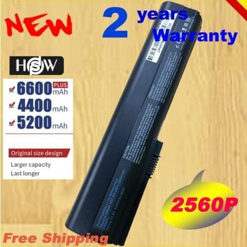 HSW Laptop Battery for HP SX06XL SX09 for HP EliteBook 2560p batteries 2570p HSTNN-UB2L battery for laptop QK6 fast shipping