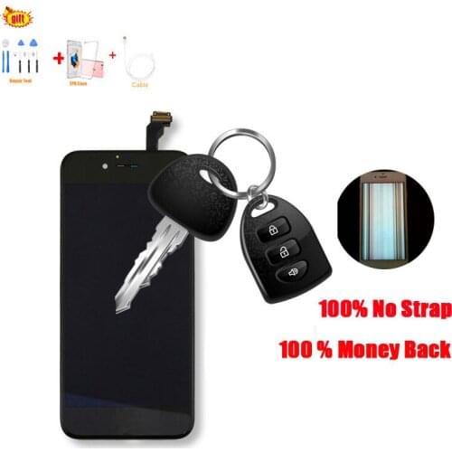 [Free Gift No Strap] for iPhone 6 6S Display Screen Replacement 7 Touch Ecran Schermo for iPhone 8 Black White Full Cover 4.7