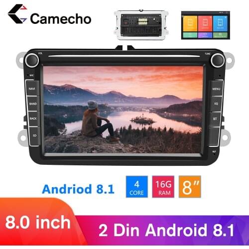 Camecho Android 8.1 2Din Car MP5 Multimedia Video Player GPS Car Radio Autoradio Stereo Audio For Seat/Skoda/Passat/Golf/Polo