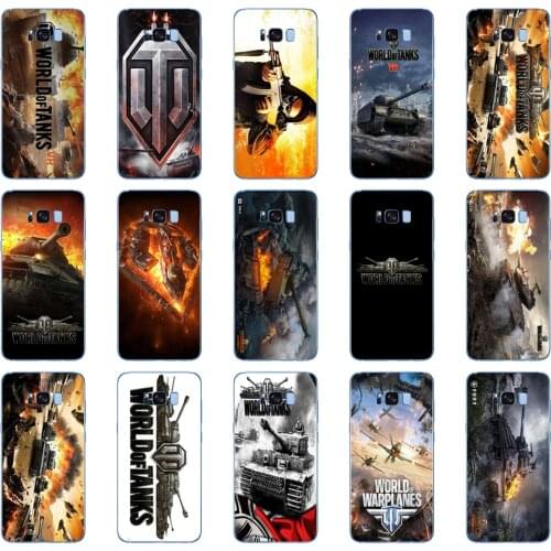 91DD world of tanks Soft Silicone Cover Case for Samsung Galaxy S6 S7 edge S8 S9 S10 plus A70 A50 case