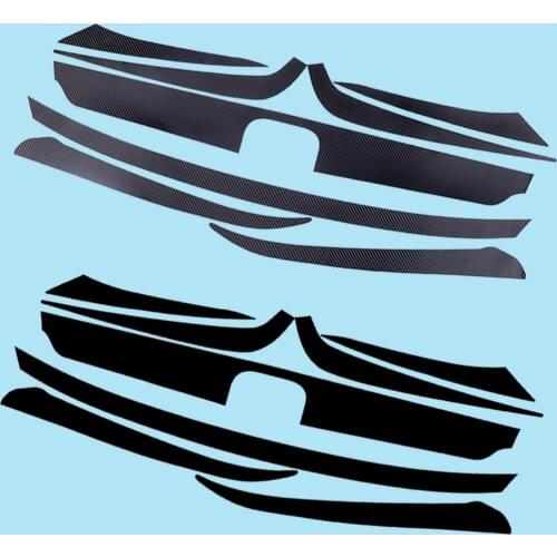 CITALL 8pcs/set Black Vinyl Car Front Grille Sticker Overlay Decal Decorative Trim Fit for Honda Accord 10th Sedan 4 Door 2018