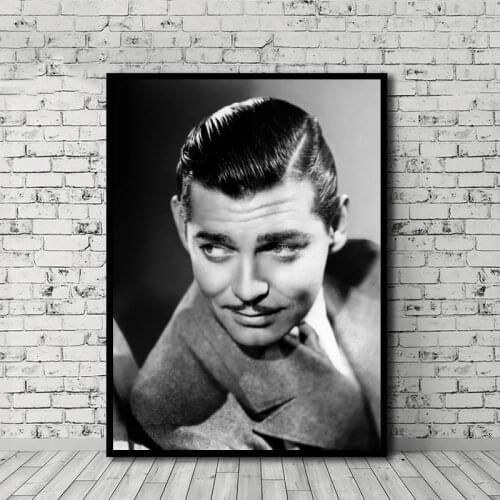 Home Decor Wall Art Clark Gable Smiler Cool Canvas Painting Handsome Print Posters Modular Picture Cuadros For Bedroom No Frame