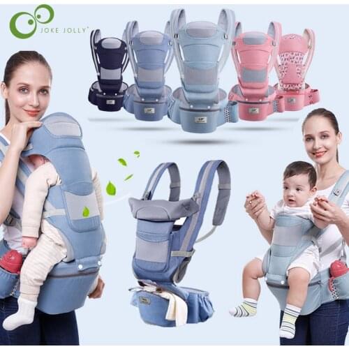 0-48M Ergonomic Baby Carrier Infant Baby Hipseat Carrier Front Facing Ergonomic Kangaroo Baby Wrap Sling for Baby Travel ZXH