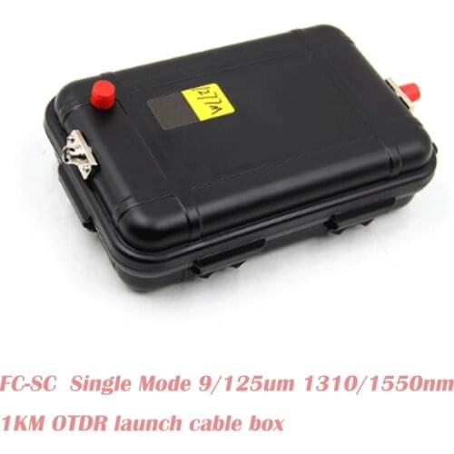 FC-SC SM 9/125um 1310/1550nm 1km OTDR launch cable box,test extension box fiber extension cable OTDR pseudofiber time domain ref