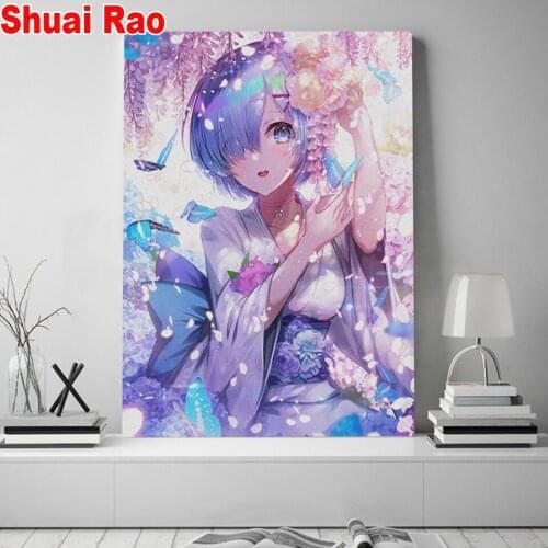 5D Diamond Embroidery girl Anime angel cross Stitch DIY Diamond Painting Diamond Mosaic rhinestones Home Decor cartoon gift