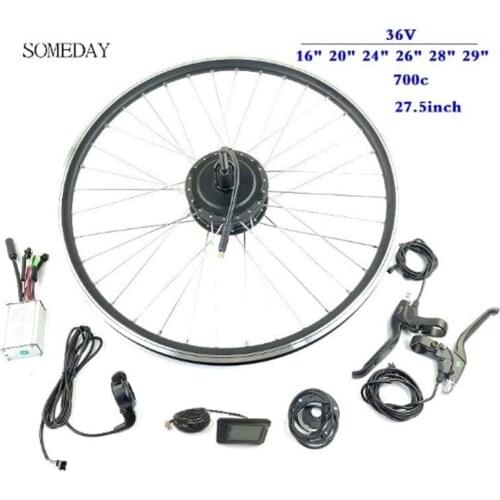 SOMEDAY Motor whell 36V350W Rear Cassette Motor with KT LCD7 Display for Ebike Electric Bicycle Conversion kit