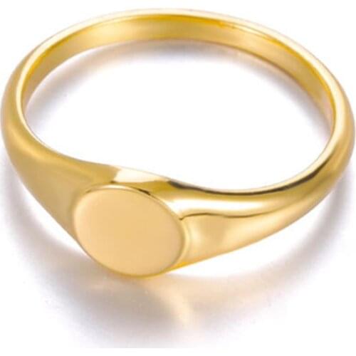 Vintage Irregular Round Circle Stainless Steel Rings For Women Men Engagement Wedding Finger Ring Punk Fashion Jewelry Best Gift