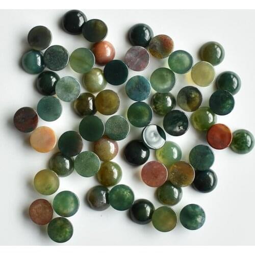 2020 fashion top quality natural india onyx round cab cabochon beads for jewelry Accessories 10mm wholesale 50pcs/lot free