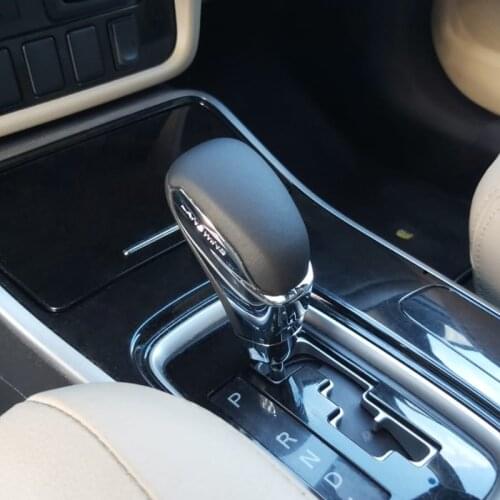 New Car Automatic Gear Shift Knob Lever Stick Head Gearbox Handles Leather Lever head for Mitsubishi OUTLANDER EX L200 Genuine