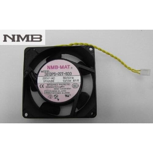 NMB 3610PS-22T-B30 9225 220V socket axial cooling fan for server inverter case