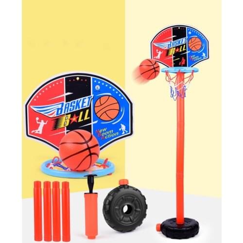 Boys GIFT 1.1M Outdoor Indoor Sport Basketball Playing Set Game Toys Kids Yard Adjustable Stand Basket Holder with Ball Pump