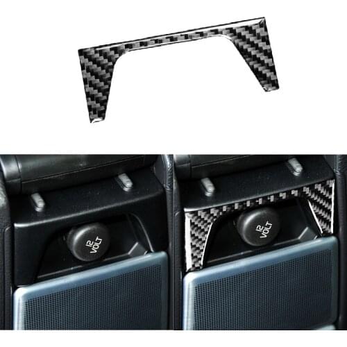 Fit For Volvo XC90 XC Classic 2003-2014 Carbon Fiber Interior Car Rear Control Panel Back Row Center Button Cover Sticker