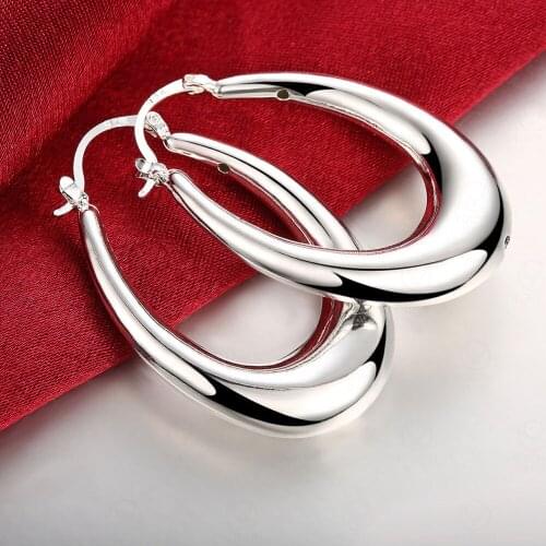 Silver Plated Earrings Creative U-shaped Earrings For Women Earing Jewelry Earings European American Earring Kolczyki Pendientes