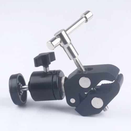 DSLR Camera Articulating Magic Arm Super Clamp Q29 Mini Tripod Ball Head Ballhead 1/4-3/8 screw For Canon 5DII Monitor LED Light