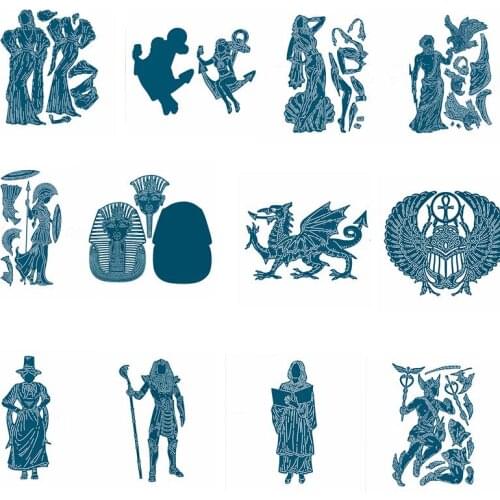 Ancient Egypt Mythical Figure DIY Cutting Dies Card Album Embossing Template Scrapbooking Crafts New Dies For 2019