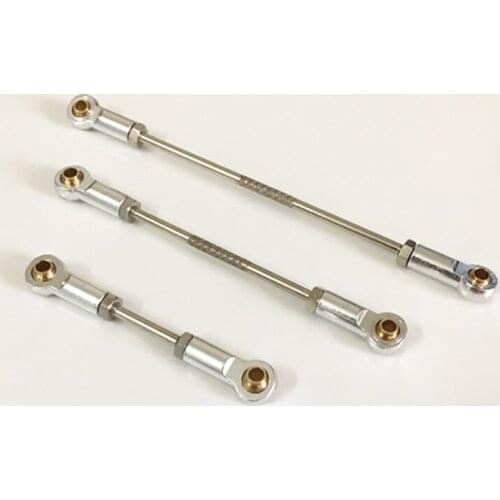 1pcs M3RC Ball Head Pull Rod Assembly Ball Head Connecting Rod Assembly Ball Head Connecting Rod Assembly Rod Head 10mm Adjusted