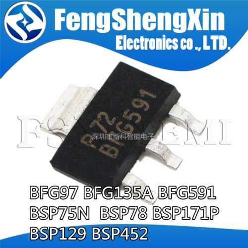 10pcs/lot BFG591 SOT-223 BFG591A TRANSISTOR NPN 7 GHz wideband transistor