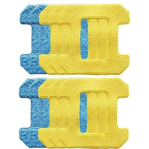 10Pcs Rubbing Mop Pads for Hobot 298 Window Cleaning Robot Accessories Rag Microfiber Material Wet Cleaning+Dry
