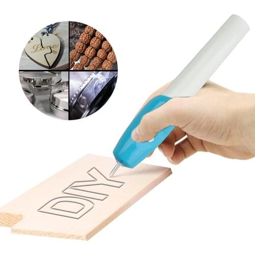 DIY Engraving Pen Etching Tool Electric Carving for Metal Wood Glass CD Plastic Powered by AA Batteries 2 in 1