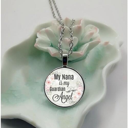 2018 New Grandma Is My Guardian Angel, Memory Charm, Memory Lost Grandma, Memory Necklace