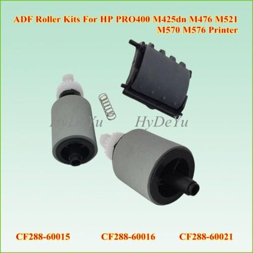 5SETS CF288-60015 CF288-60016 A8P79-65001 ADF Feed Pickup Roller SEPARATION PAD for HP M425 M521 M476 M570 425 521 476 Printer