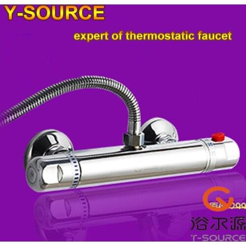 Free shipping 2016 hot sale top quality intelligent thermostatic faucet bath shower mixer wall mounted bathroom taps FT-12