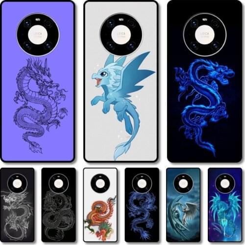 Dragon grand Phone Case For Huawei mate 40 30 10 20 40 8 9 Lite Z Pro black cell shell