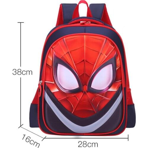 Hot sale new Superhero Children Schoolbag kids Burden Relieving Spine-Backpack Waterproof Bag