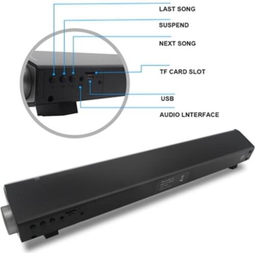 Long bar speaker with remote control LP-08 Bluetooth speaker portable card multi-function stylish Bluetooth speaker