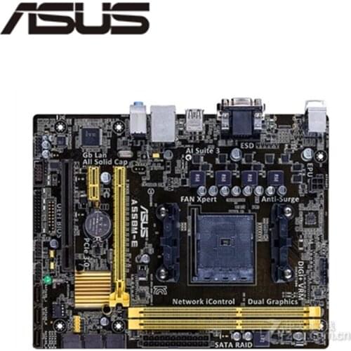 For ASUS A55BM-E Motherboard Socket FM2+ DDR3 For AMD A55M A55 Original Desktop Mainboard SATA II Used Mainboard