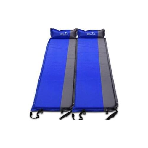 2 Pcs/1lot Flytop 5cm Thick 2 Two Person Automatic Inflatable Mattress Outdoor Camping Cushion fishing Pad Beach Picnic Mat