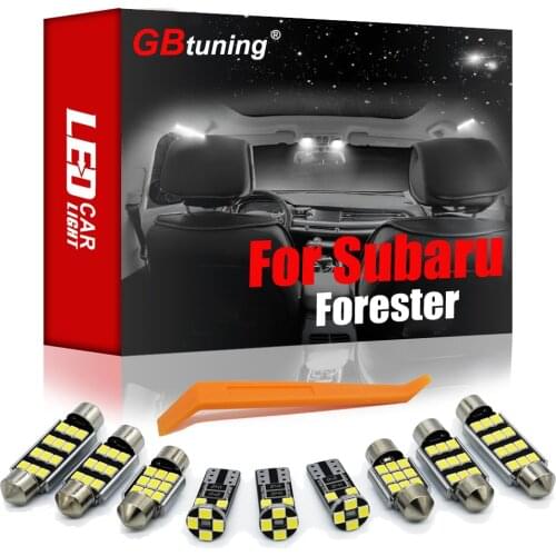 GBtuning Error Free LED For Subaru Forester 1998-Present Vehicle Trunk Indoor Dome Bulb Accessories Interior Reading Light Kit