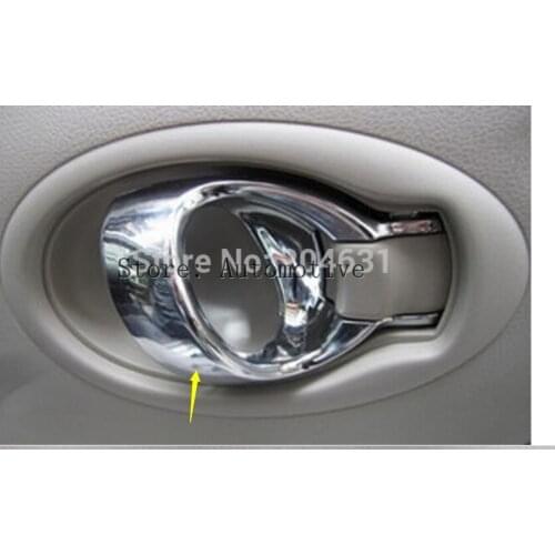 Chrome Inside Door Handle Cover Interior Trim Fit For NISSAN Versa 2012, Sunny 2011 2012 2013