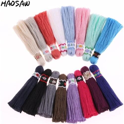 75MM 4Pcs/Lot Large Cotton Tassels Charms Pendant For Women DIY Jewelry Findings/Necklace/Accessories Making/Jewelry Parts