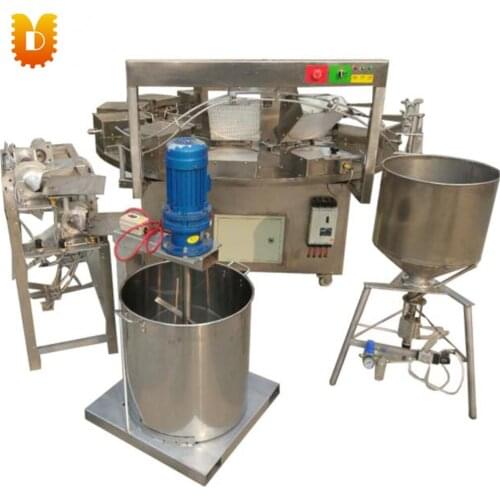 Waffle cone and egg rolls processing line ice cream cone making line