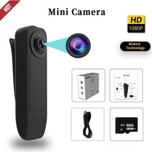 Mini Camera HD 1080P Pocket Body Micro Pen Cam Video Recorder Night Vision Motion Detect Cop Camcorder