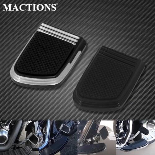 Motorcycle CNC Footpeg Small Brake Pedal Pad Cover Black Chrome For Harley Softail Breakout FLSB FXBR FXBRS 2018 2019 2020