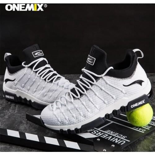 ONEMIX Womens Sneakers Anti-slip Breathable Mens Running Shoes Outdoor Soft Comfortable And Fashionable Tennis Sports Shoes