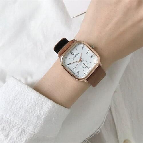 Niche Summer Trend Square 2021 New Personality Fashion Casual Simple Atmosphere Retro Quartz Watch