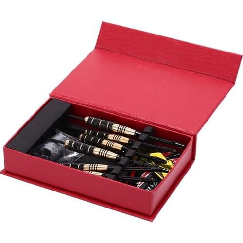 New 1 Box (6 pcs) Sports Game with grinding stone Professional Competition Metal Steel Tip Hard Tip Needle Darts Set for Indoor