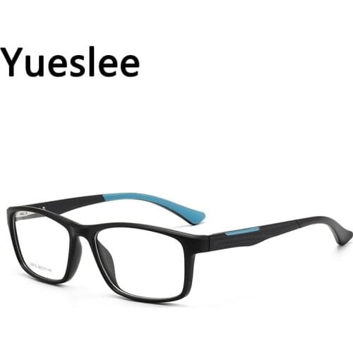 47642 Plastic Titanium Retro Square Glasses Frame Men Optical Fashion Computer Eyeglasses Sports Mens Myopia